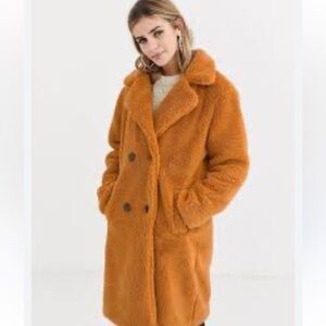 QED London sherpa‎ coat